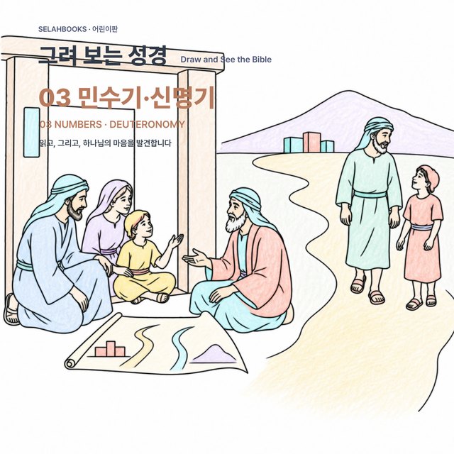 그려 보는 성경 03 민수기·신명기 표지 시안